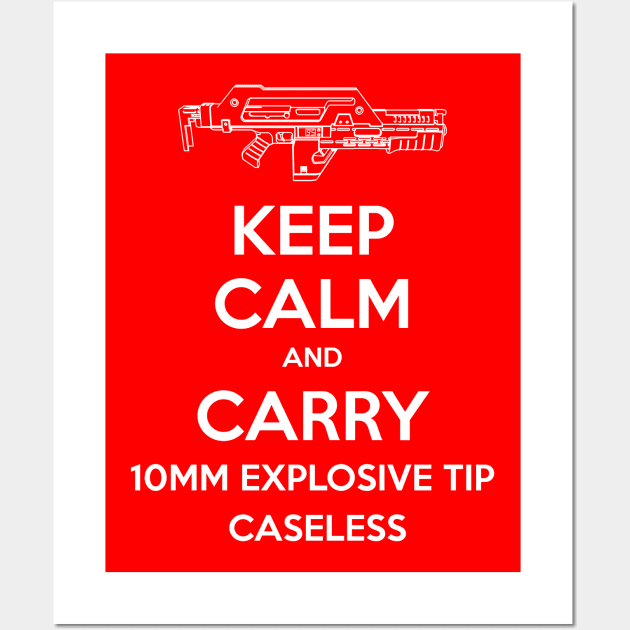 Keep Calm and Carry an M41A Wall Art by CCDesign